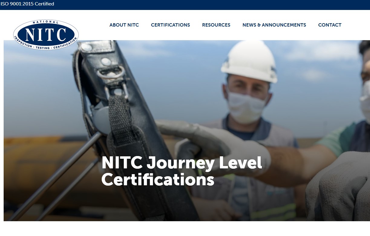 National Inspection Testing and Certification Corporation homepage