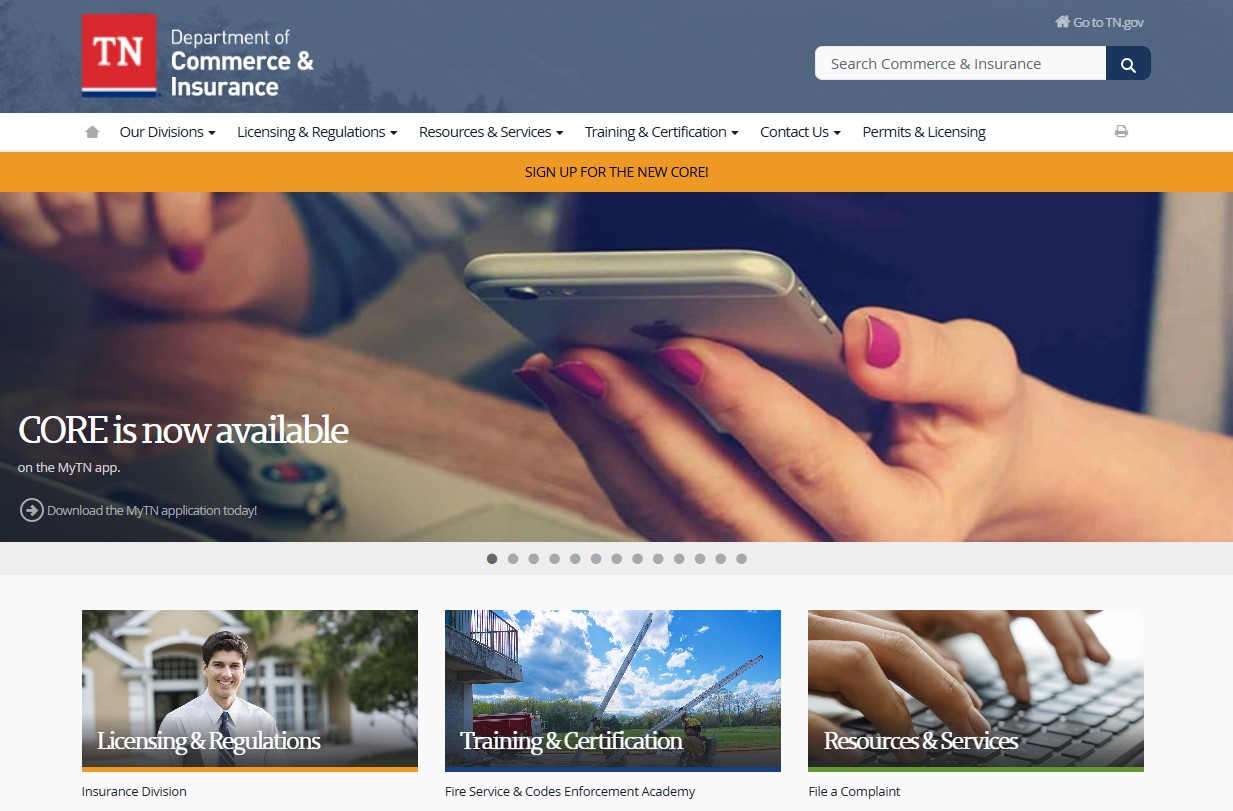 Tennessee Department of Commerce and Insurance
